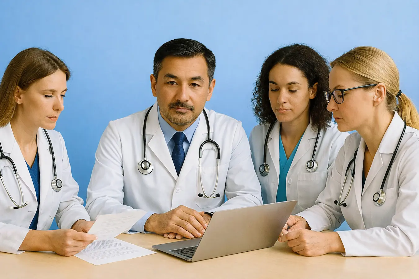 Professional healthcare team